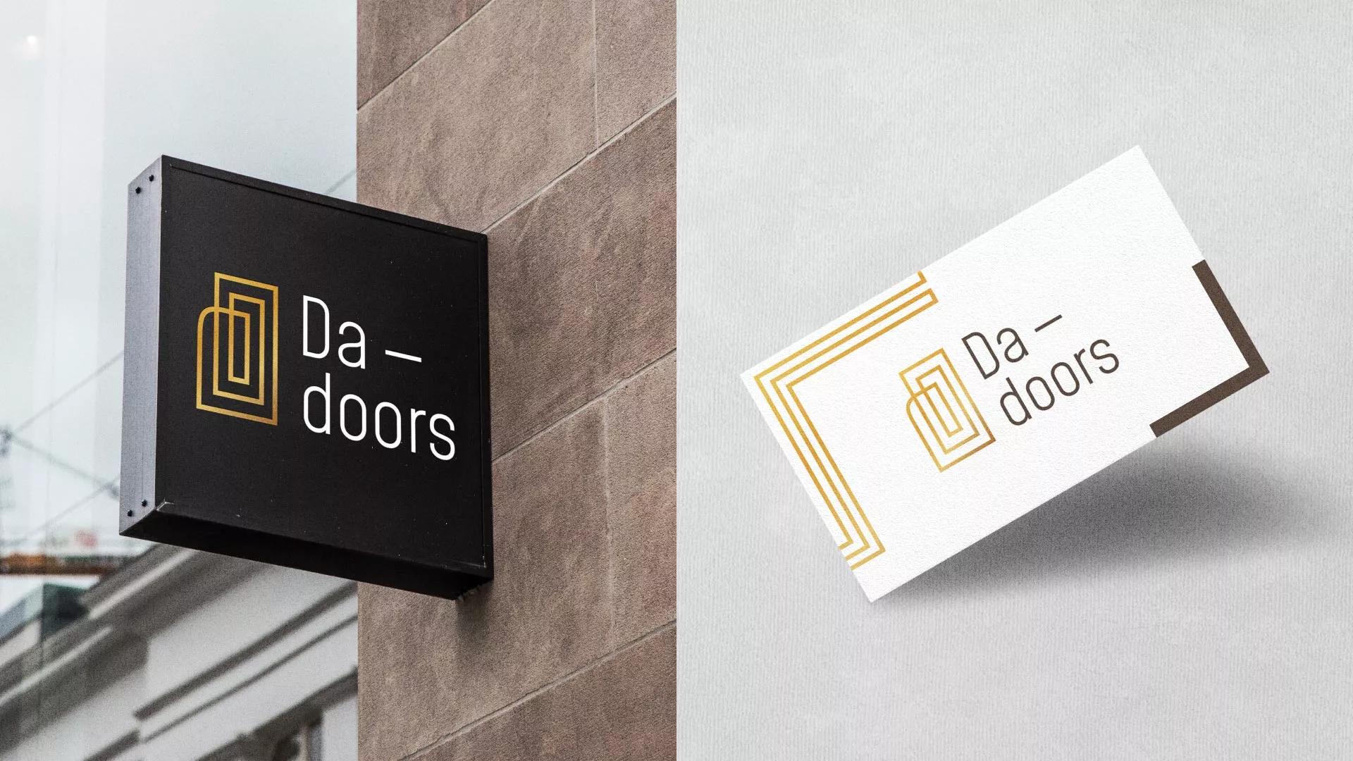 Разработка логотипа для компании «DA-DOORS» в Озерах